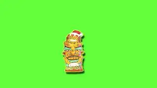 Tiki Dancing Green Screen