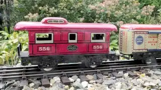 Marx train and Peggy Lee - It Takes A Long, Long Train With A Red Caboose