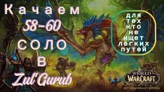 WoW Anniversary - Zul'Gurub Mage Solo 58-60 Leveling