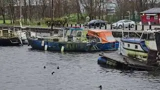 Storm Darragh On Spike Island Widnes England