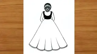 Girl drawing / how to draw a girl with beautiful hair /drawing tutorial