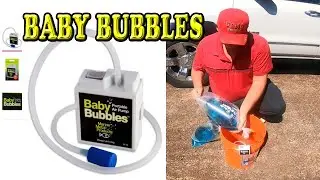 Baby Bubbles Portable Air Pump Unboxing Demonstration and Review