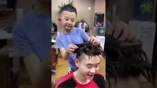 6 year old boy becomes China's Craziest hairdresser | Talented baby boy hair stylist