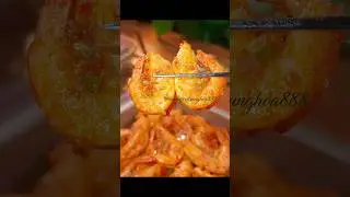 Crispy fried shrimp with salt and pepper #cooking #food #snack #deliciousfood #chinesefood888 #co...