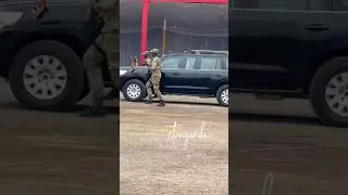 Museveni Arrives Under Heavy Security Detail