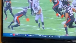 Raiders Josh Jacobs Ankle Injured On Run As Falcons Ricardo Allen Grabbed, Pulled It To Tackle Him