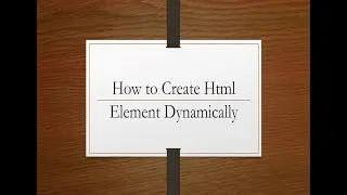 #java #usejsp #dynamically How to Create HTML element Dynamically !!!...