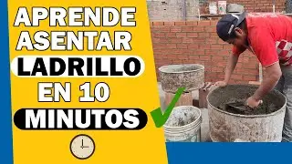 ✅Aprende Asentar Ladrillo En 10 minutos  (Tutorial )