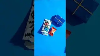 Christmas chocolate gift unwrapping idea💡|| Paper candy unpacking tutorial #artandcraft #papercraft