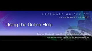 Using the Online Help