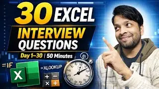 Excel Interview Preparation | 30 Excel Challenges in One Video | Job Ready Excel