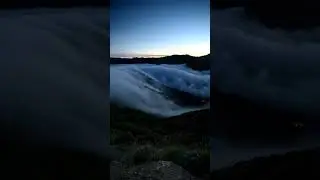 Relaxing Fog Flow over Mountain Tops. #timelapse #longexposure #california #fog #nature #adventure