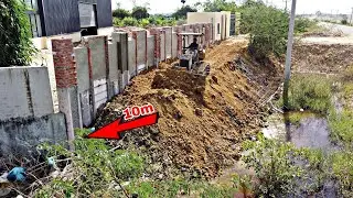Incredible !! 1Day 100% Completed Making A New Road Cross Water By Biggest Shantui Bulldozer