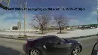 370Z SPOTTED on I90 going I294 South - 12-18-13 CHICAGOZ.com SLOMOTION