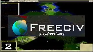Let's Play FreeCiv  |  32 Civ Large World Map - [part 2]
