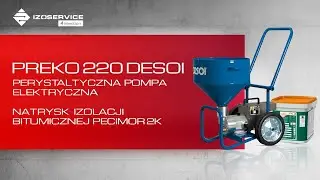 Natrysk dwuskładnikowej izolacji bitumicznej pompą PREKO 220 I Izoservice