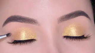 Super Quick & Easy Golden Eye Look Using ONLY 1 Eyeshadow!