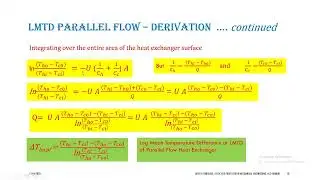 Heat Exchanger Lecture 3 Part 2 of 3 effectiveness   NTU relations   parallel flow derivation