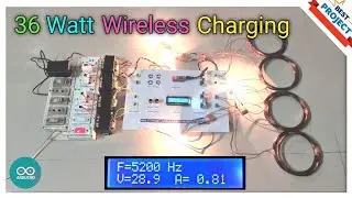 53.  36 Watt⚡Wireless🔌 Charging System⛽ | 36V 1A | Frequency Adjust🪛 | V & I Indicator | Multi Point