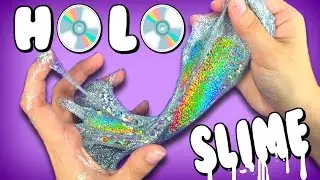 DIY Holographic Glitter Slime! How To Make Perfect Holographic Slime! Testing Holosexual DIYs!