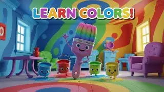 Learn Colors with Paint Buckets 🪣 | Color Song for Kids | Toddler Learning Colors Fun