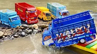 Jcb 3dx fully loading Sand Mud Tata Truck Volvo Tipper Lorry Truck Accident Pulling Jcb Car ? CS Toy
