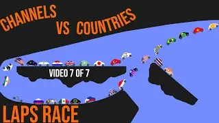 Channels VS. Countries 3 - Laps Race - Video 7 of 7 - Algodoo