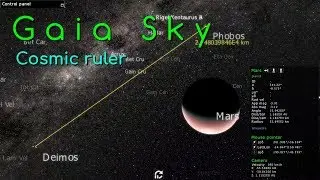 Gaia Sky - Cosmic ruler feature