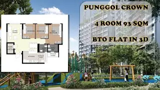 PUNGGOL CROWN - 4 ROOM 93 SQM HDB BTO FLAT/APARTMENT VIRTUAL TOUR