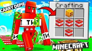 Crafting New Golems In Minecraft From Every Block🔥... | Minecraft TikTok Hacks#minecraft @CarryDepie