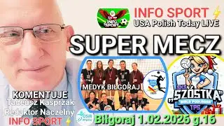 SUPER MECZ SIATKÓWKI KOBIET Na ŻYWO w INFO SPORT ⚡️KOMENTUJE TADEUSZ KASPRZAK ⚡️OSiR Biłgoraj