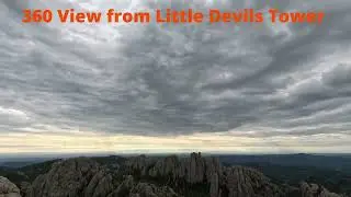 360 view of Little Devil's Tower in the Black Hills of South Dakota
