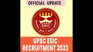 ESIC JE Exam Date Out!!!!!!|ESIC JE Eelxam Date||ESIC JE Recruitment-2023