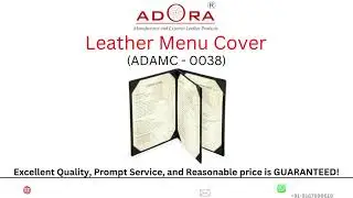 Genuine Leather Menu Cover#genuineleather #leatherproducts #restuarantmenucovers #wholesale #export