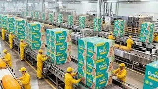 Inside the World&rsquo;s Biggest Pampers Factory | Millions of Diapers Made Every Day 👶🍼