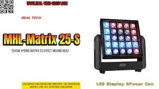 25x5W Hybrid Matrix DJ Effect Moving Head-Square #show #party #led #live #light #dj #disco #hybrid