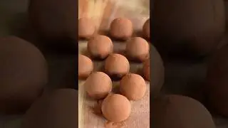 Only 2-ingredients Truffles Chocolat 材料2つのトリュフ・ショコラ #shorts #asmr #cooking