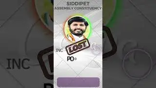 Siddipet Assembly Election Results #siddipet#telangana#elections2023#electionresults #trendingshorts