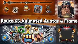 How to Get Route 66 Animated Avatar & Frame | New Route 66 In 8 Ball Pool #8ballpool #8poolweaver 