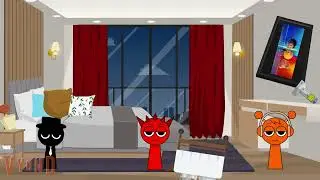 Raddy i Black w hotelu część 2 #raddy #black #sprunki #animacja #incredibox #śmieszne