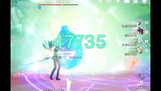 Genshin Impact - C6 Lynette Full auto test 02 (47k) but ... got drop kicked after