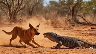 Australian Outback Reckoning | Dingo vs Perentie Monitor Lizard Final Clash | Nature Wild Clash
