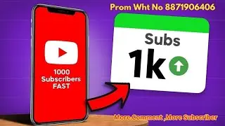 Live YouTube Channel Promotion | 1000 SUBSCRIBERS FOR FREE | MORE COMENT MORE SUBSCRIBER ONLY 15 MIN