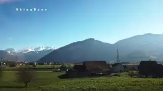 S2 TRAIN SWITZERLAND AND AMAZING LANDSCAPES 4K