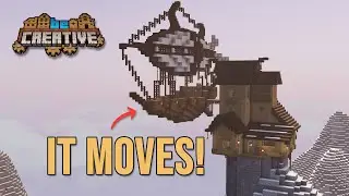 Я построил дирижабль в Minecraft, используя мод Create! (BeCreative SMP) [#10]