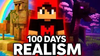 أول يوم من 100 يوم في ماينكرافت الواقعية 😱🔥 (مود Realism Craft #1)