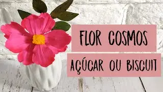 Como Fazer Flor de Açúcar: Cosmos (SEM CORTADOR)