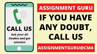IGNOU ASSIGNMENT GURU  | If you have any doubt, Call us | Ask your all Doubts and Get Solution