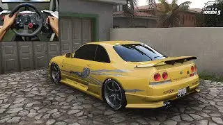 1072hp Nissan Skyline GTR V-Spec 1997 - Forza Horizon 5 - Logitech G29