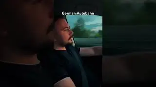 German Autobahn Drive 🌅 | No Speed Limit & Enjoying the Sunset Views #NoSpeedLimit #GermanRoads
